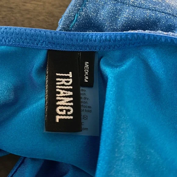Triangl sparkly blue M bikini bottoms - Picture 3 of 7